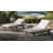 Saratoga Square Outdoor Patio Teak Wood Side Table