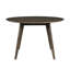 Tennyson Wood Dining Set With 48" Round Dining Table And 4 Open Back Chairs, Walnut