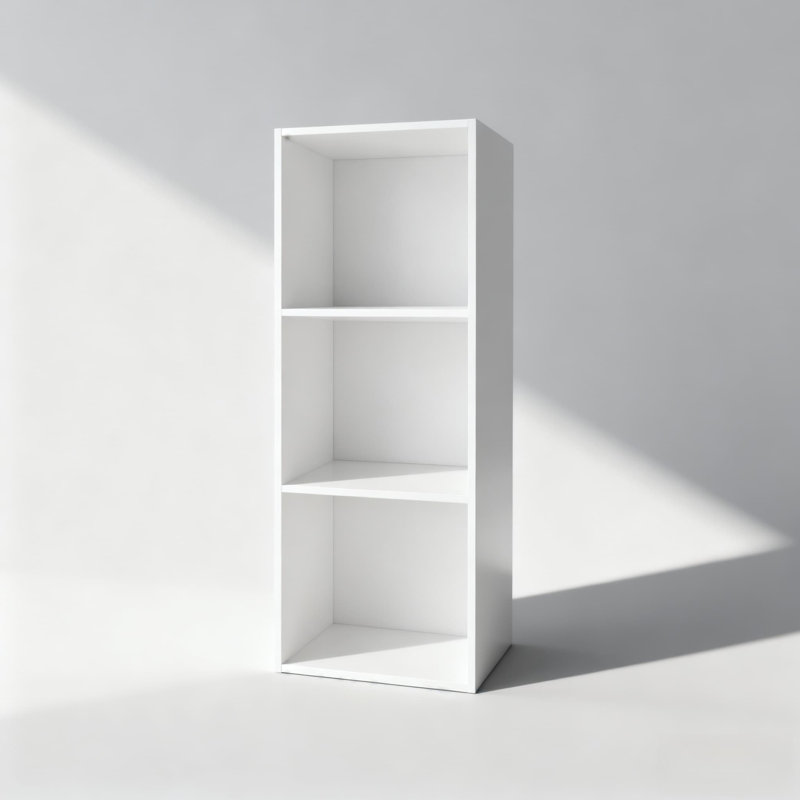 Unité de rangement à 3 cubes avec 3 tablettes, conception empilable avec ensemble de fixation murale pour l'organisation et la présentation du bureau à domicile