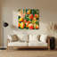 «Hawaiian Mangoes», art mural en métal brun