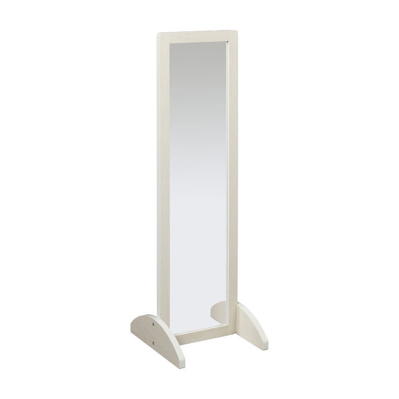 ECR4Kids Single-Sided Bi-Directional Mirror, Kids Furniture, 36" x 14.6", White Wash