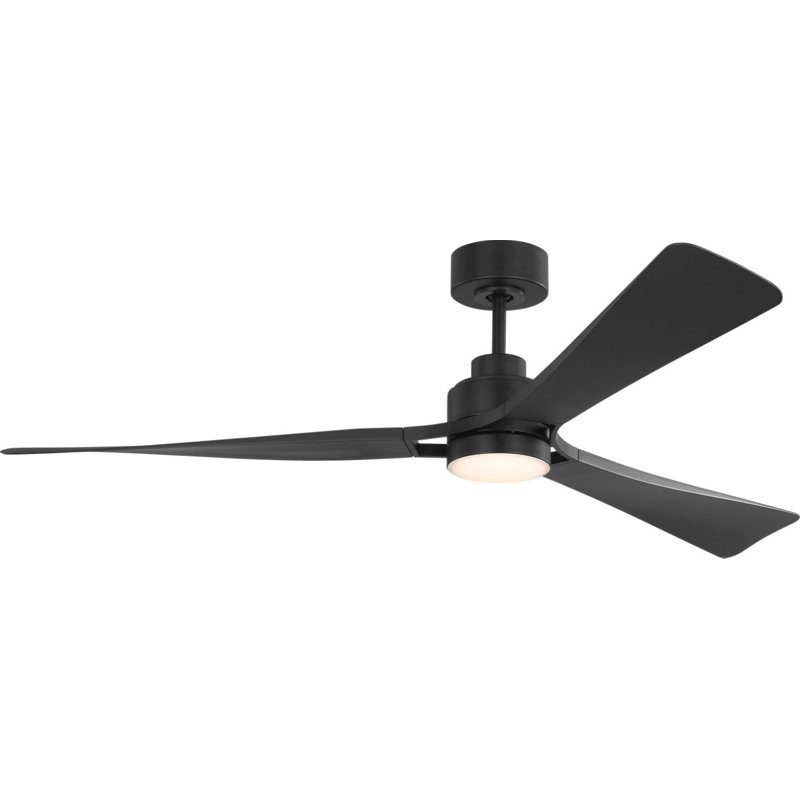 Trillium Smart 60 LED Ceiling Fan, Midnight Black, Midnight Black