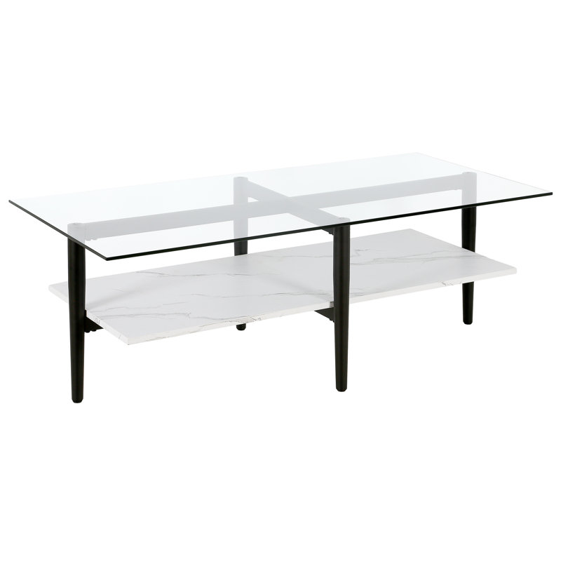 Otto Coffee Table with Storage, Black