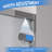 44-48"x76" Aluminum Frame Tempered Glass Shower Door, Bathroom Double Sliding Door With Premium 1/4" (6mm) Clear Tempered Glass For Walk-in Shower, Black Hardware Sliding Shower,chrome Finished-119861022
