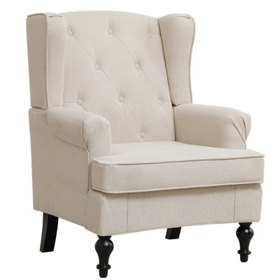 Upholsterd Wingback Armchair