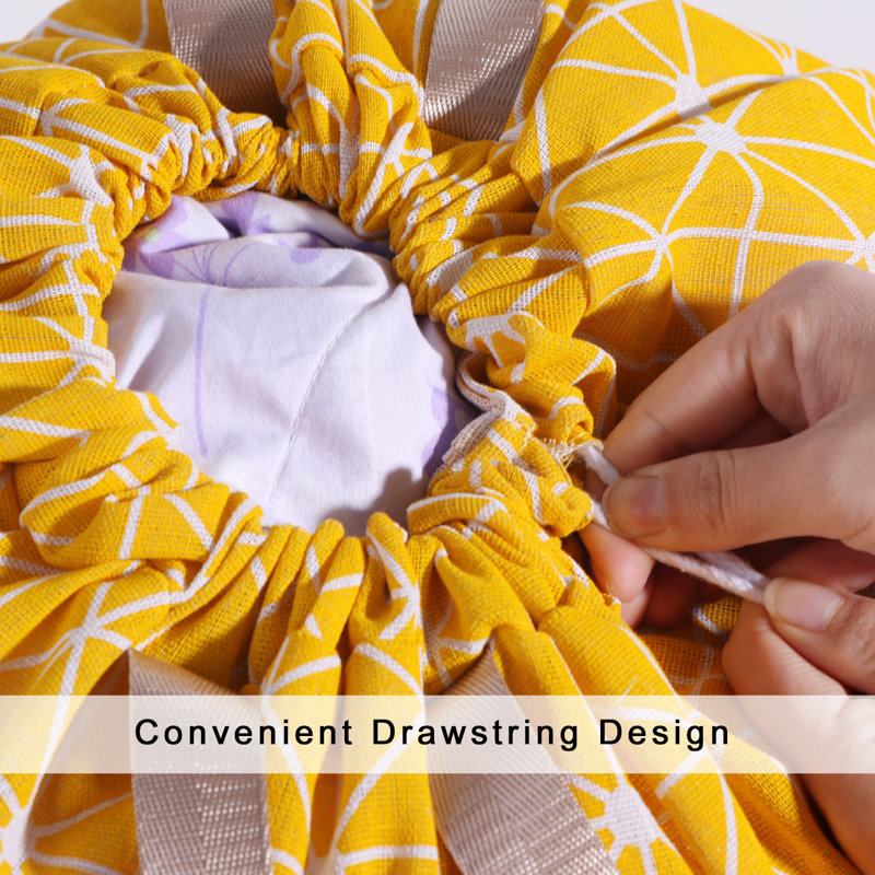 Fabric Laundry Bag, Yellow
