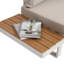 Canapé d'extérieur en aluminium avec table basse