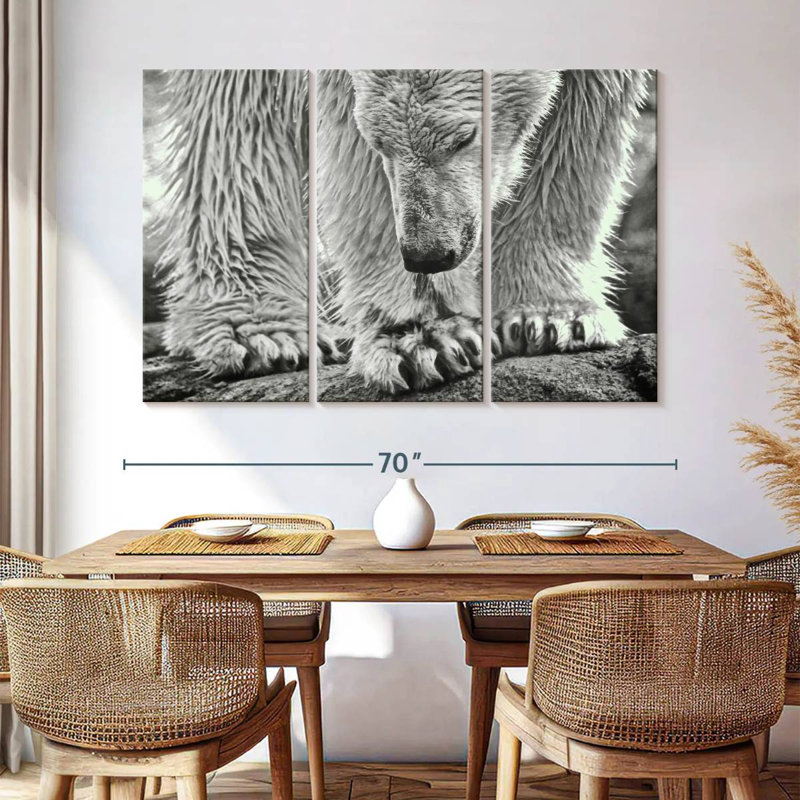 Wet Polar Bear, 42" H x 65" W