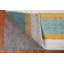 Tapis gris argenté fait à la main 9 x 12 po Gabbeh