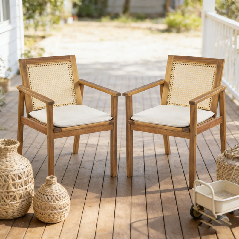 Chaise d'extérieur avec coussin