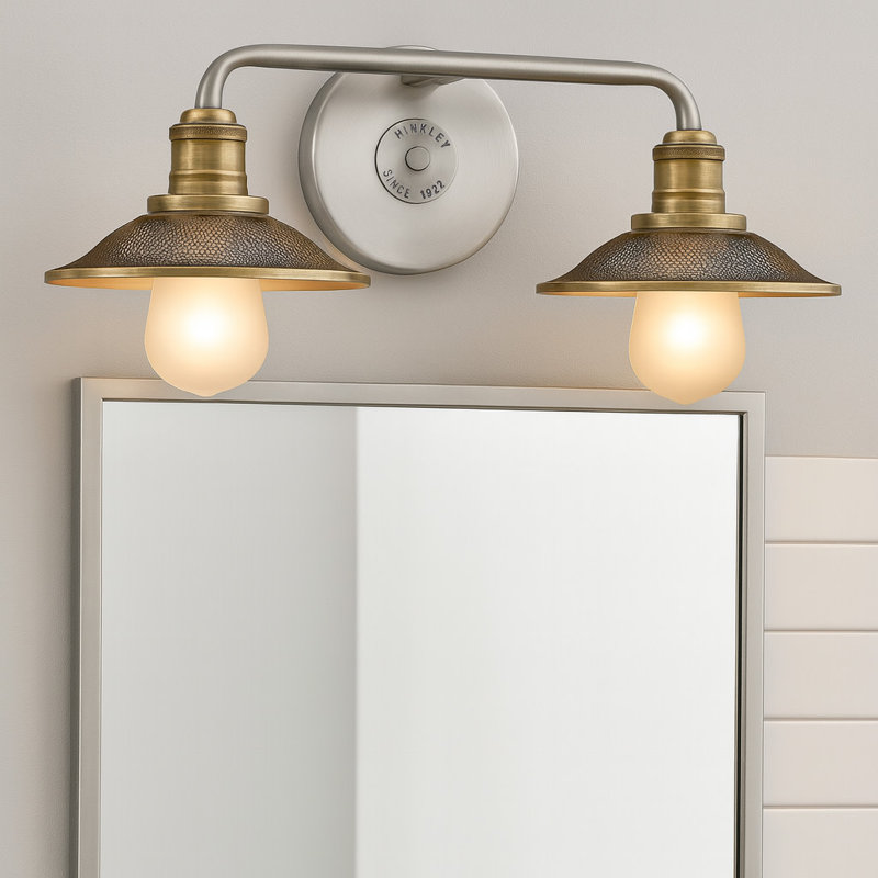 Rigby 2-Light Vanity Light, Antique Nickel