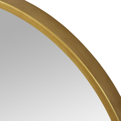 Bali Round Metal Modern Wall Mirror
