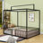 Metal Platform Bed With House-Shaped-517576274-517576273