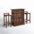 Aloria Solid Wood Bar Set