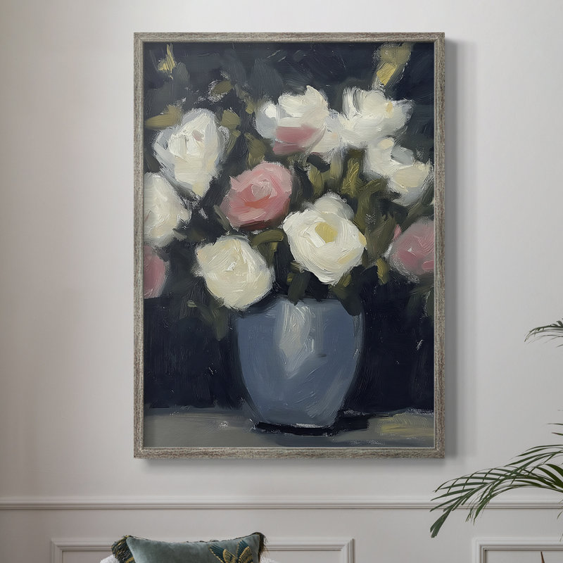 Reproduction encadrée FLORAL Series DCxxII - bois massif, H 11 po x l 9 po