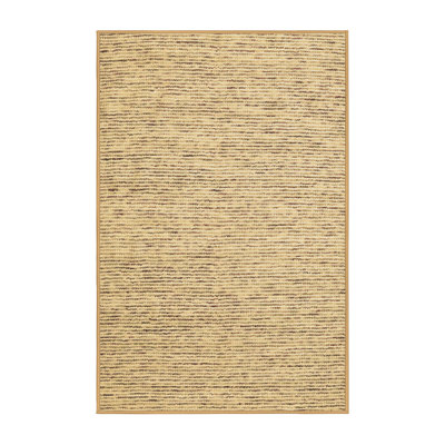Tapis tissé à la machine en brun / gris