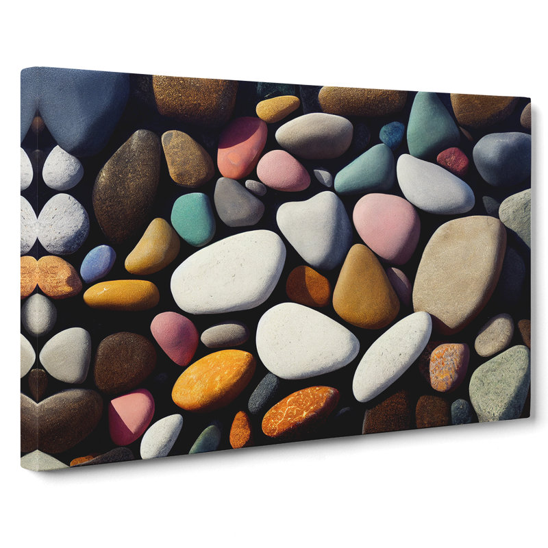 Pebbles By The River Vol.2 - Wrapped Canvas, 40cm H x 60cm W x 3cm D