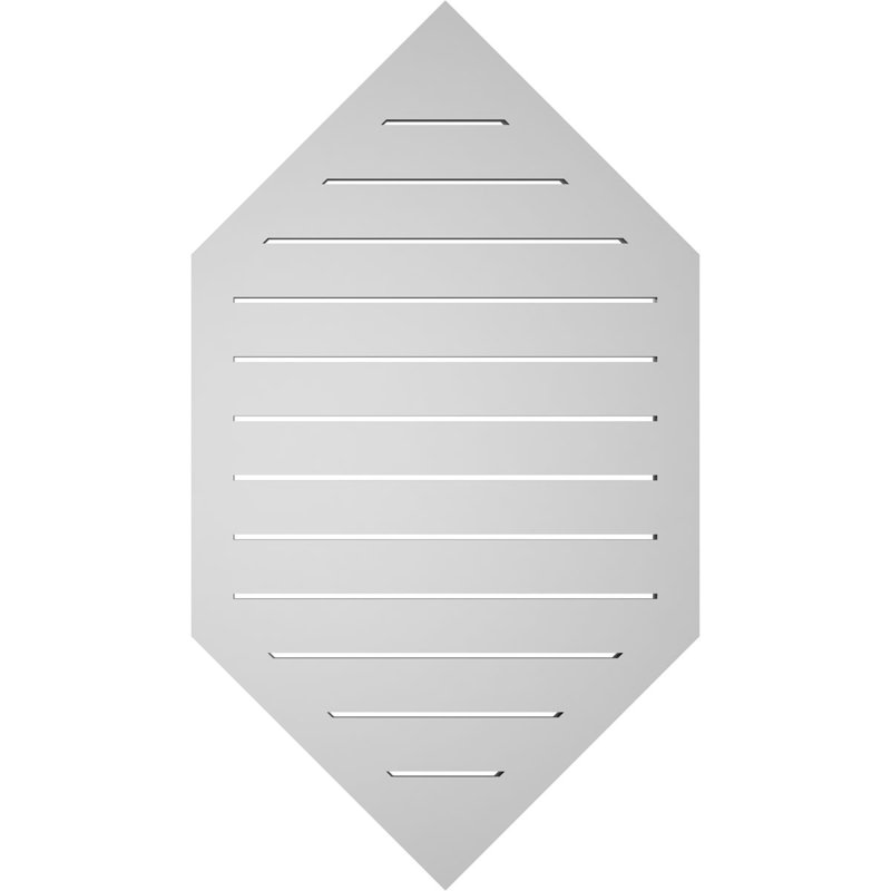 Pente verticale verticale en uréthane Signature, H 1,5 po x l 24 po x L 42 po