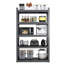 5-tier shelving unit with protective side rails-672112960-691784069