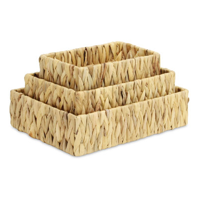 Ensemble de 3 paniers en osier Laelia