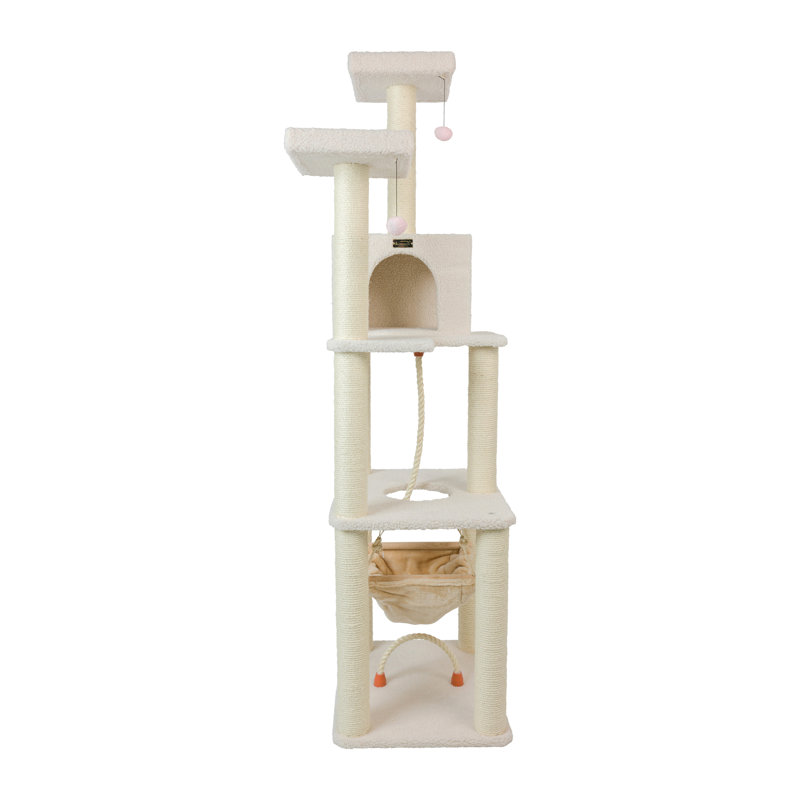 Arbre à chat classique en bois véritable 73 po approuvé par Jackson Galaxy