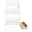 Lit simple superposé au-dessus, blanc avec fenêtre de qualité - Bois massif pour une chambre à coucher-1255545175