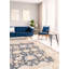 Tapis unique en laine noué à la main gris foncé / crème / brun clair 9 pi 3 po x 11 pi 8 po New Age Tereon