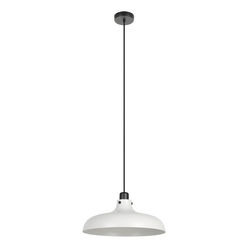 Luminaire suspendu noir et gris Maia, H 153,54 po x l 14,96 po x P 14,96 po , Une lumière