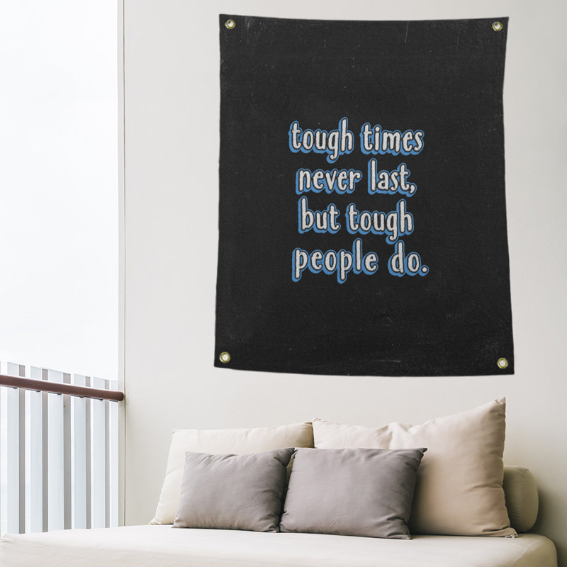 Tapisserie tableau noir en polyester rigide times quot, H 36 po x l 26 po, Bleu