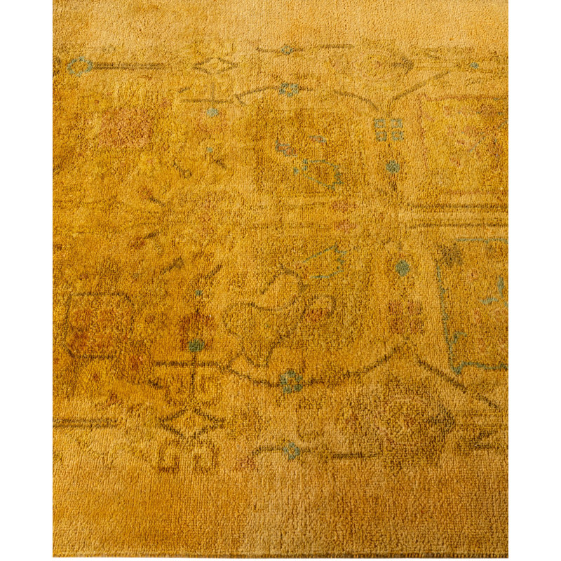 Overdyed One-of-a-Kind 2' 6" X 16' 2" Hand Knotted Area Rug