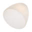 12cm H Glass Lamp Shade in White
