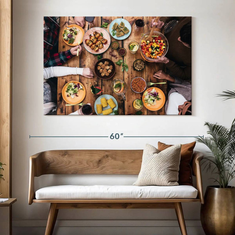 Yarlin Cozy Rustic Dinner, 34" H x 51" W