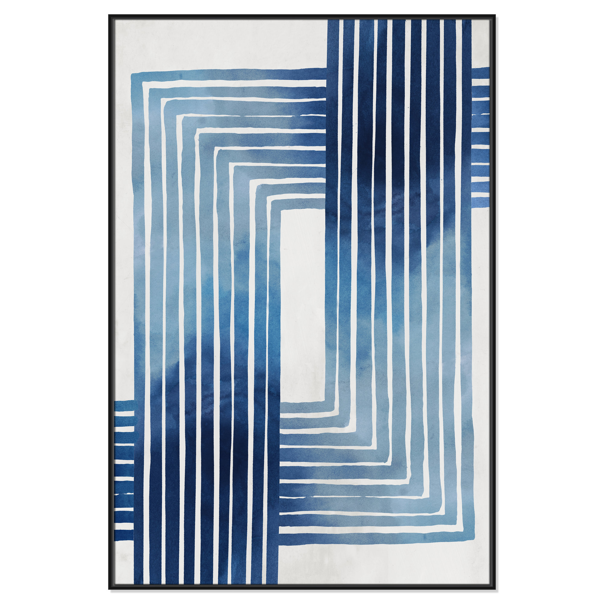 In Unison by Eva Watts - Painting Print, Black Framed Canvas, 61.5" H x 41.5" W x 2" D