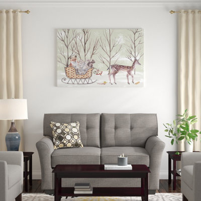 «Christmas Time I» par Melissa Wang - impression sur toile tendue