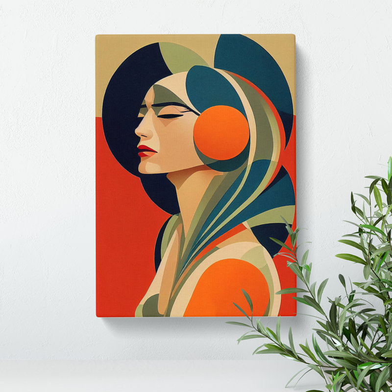Magnificent Abstract Woman - Wrapped Canvas Print, 50cm H x 35cm W x 3cm D