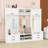 Detachable Hall Tree with Hooks, Drawers & Cabinets, Entryway Shoe Bench with Dividers-377295717