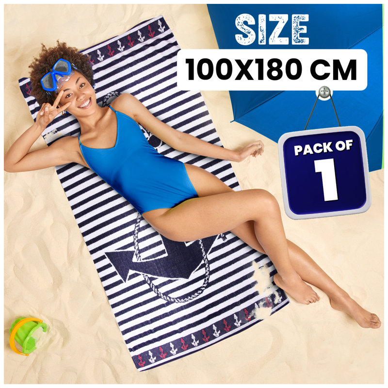 Cotton Blend Ultra Light Beach Towel
