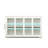 White Kitchen Storage Cupboard With Glass Door. Build For Performance. 2 Sliding Doors And Adjustable Shelf Efficient Organization. Coated. Non-Slip Bottom To Floor From Damage Cabinet - Crafted