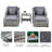 Wicker 2 - Person Patio Conversation Set with Cushions-1258121778