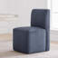 Bralan Polyester Blend Upholstered Side Dining Chair with Casters-2125657207