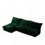 Canapé modulaire polyvalent en chenille avec repose-pieds réversible pour un confort ultime-492634175