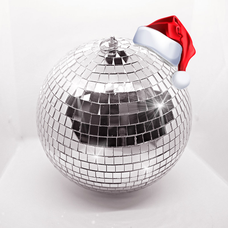 Balle de discothèque, H 8 po x l 8 po x P 8 po