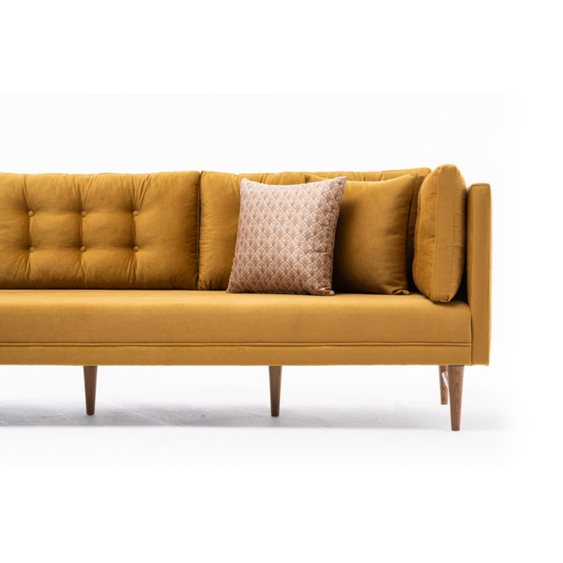Canapé modulaire Edony, Polyester 100 % doré