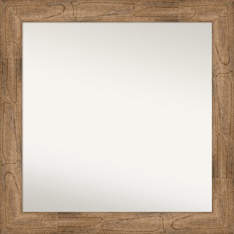 Timmy Solid Wood Wall Mirror, 31.5" x 31.5", Square