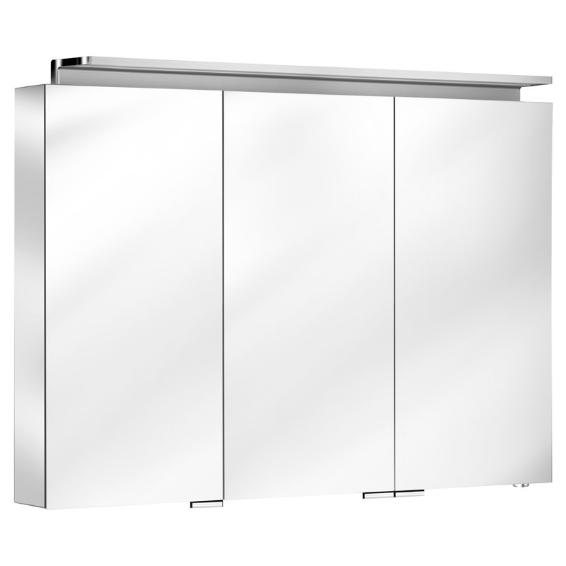 mm Wide mm H Surface Mirrored Cabinet with Mirror and 9 Adjustable Shelves