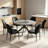 Cappelletti Round Steel Pedestal Dining Table Set-810087412-867550716