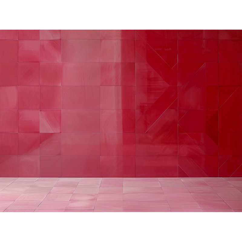 Rideau de douche rouge - Décoration de salle de bain Architecture, H 83 po x l 70 po