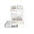 Treva Tall Solid Wood Standard Bunk Beds Twin over Twin, 4 Step Ladder, Twin Trundle, White-1833215577-1753598135