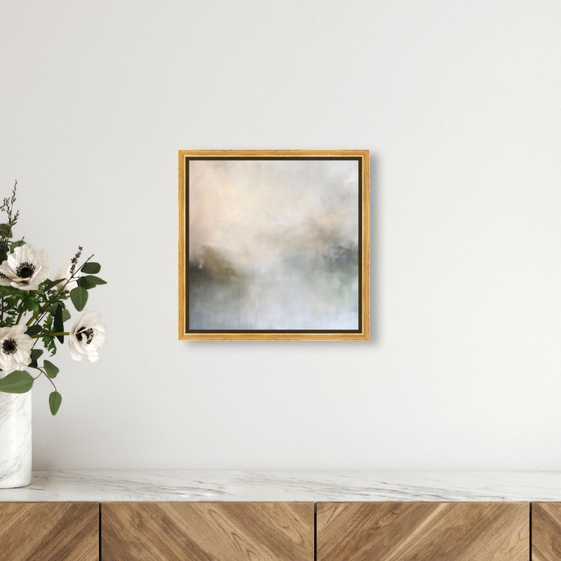 Blurred Realities Canvas Abstract Print by Oliver Gal, Black Frame, 12 x 12, 13"H x 13"W, Gold Frame