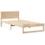 Bed Frame with Headboard Solid Pine Wood